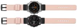 moVear Prestige S1 Lederarmband für Garmin QuickFit 26mm (Fenix / Epix / Quatix / Tactix / Enduro - 51mm) Fleisch rosa [Schließe nach Wahl]