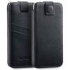 moVear pocketCase C+ Einschubtasche aus Leder für Apple iPhone 11 Pro MAX / Xs MAX / 11 / XR / 8/7/6 Plus | Glattleder (Schwarz)