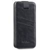 moVear pocketCase C+ Einschubtasche aus Leder für Apple iPhone 11 Pro MAX / Xs MAX / 11 / XR / 8/7/6 Plus | Vintage Leder (Schwarz)