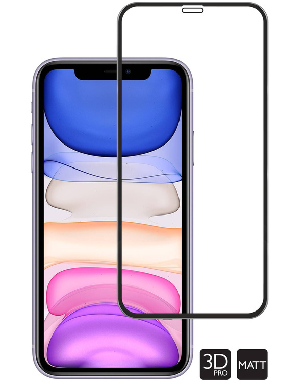 moVear GLASS mSHIELD 3D PRO MATT for Apple iPhone 11 / Xr (6.1") | (Anti-reflective)