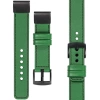 moVear Prestige C1 Leather strap for Garmin QuickFit 26mm (Fenix / Epix / Quatix / Tactix / Enduro - 51mm) Green, Green stitching [sizes XS-XXL and buckle to choose from]