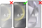 2 pcs. | moVear mBOX GLASS mSHIELD 2.5D for Samsung Galaxy S25+/S24+ (Plus) (6.7") (easy installation)
