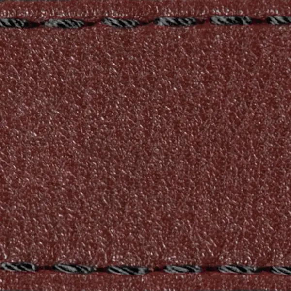 Gurt C1 24mm | Rotbraun / Schwarz Thread | Lederteile ohne Schnalle