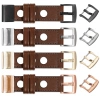 moVear Prestige R1 Lederarmband für Garmin QuickFit 22mm (Fenix / Forerunner / Epix / Instinct / Enduro / Quatix / MARQ - 47/45mm) Dunkelbraun, Dunkelbraun Nähte [Größen XS-XXL und Schnalle zur Auswahl]