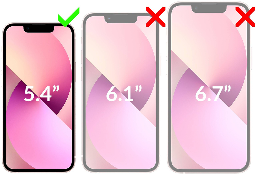 2 Stk. | moVear GLASS mSHIELD 2.5D MAX privacy für Apple iPhone 13 Mini (5.4") | (Privatisierung, Handyhülle freundlich)