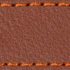 Gurt C1 20mm | Braun / Dunkelorange Thread | Lederteile ohne Schnalle
