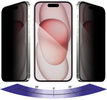 2 Stk. | moVear mBOX GLASS mSHIELD 2.5D MAX privacy für Apple iPhone 16 / 15 (6,1") (Anti-Spionage, mit Applikator)