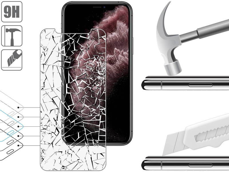 moVear GLASS mSHIELD 2.5D MATT für Apple iPhone 11 Pro Max / Xs Max (6.5") | (Antireflex, Handyhülle freundlich)