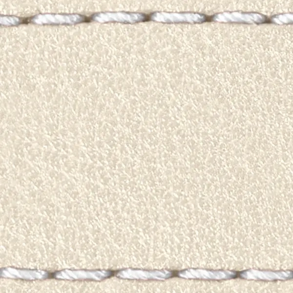 Gurt C1 19mm | Beige / Weiß Thread | Lederteile ohne Schnalle