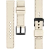 moVear Prestige C1 22mm Nude Lederarmband für Garmin Vivoactive 4, Venu 3/2 | Nude Nähte [Größen XS-XXL und Schnalle zur Auswahl]