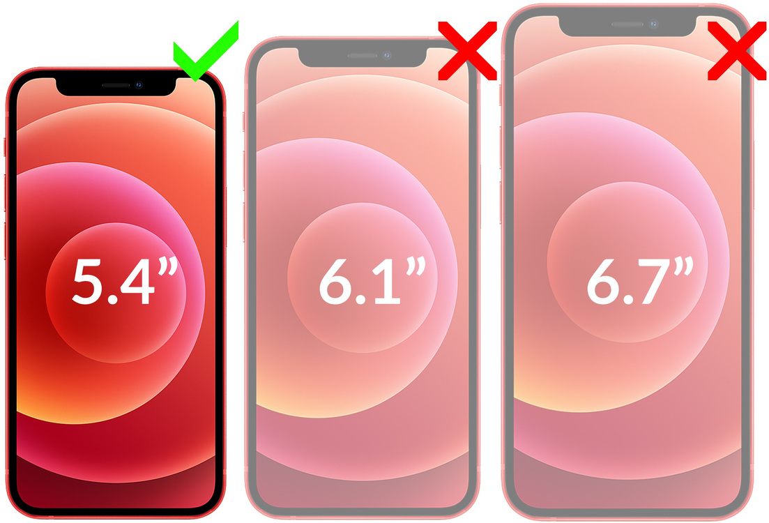 moVear flipSide S Ledertasche für Apple iPhone 12 Mini (5.4") | Glatte Leder, Handy Hülle book type (Rot)