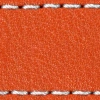 Strap C1 23mm | Orange / White thread | Leather parts without buckle