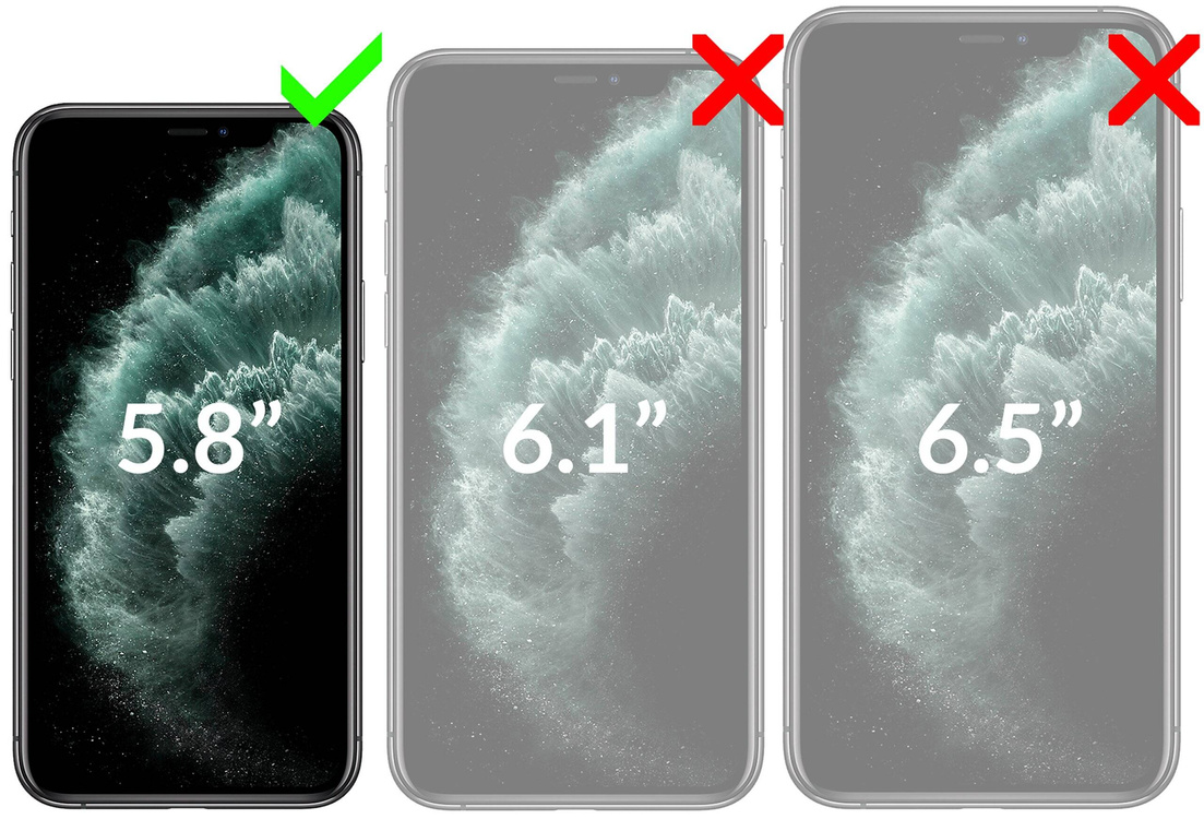 moVear flipSide S Ledertasche für Apple iPhone 11 Pro (5.8") | Glatte Leder, Handy Hülle book type (Dunkelbraun)