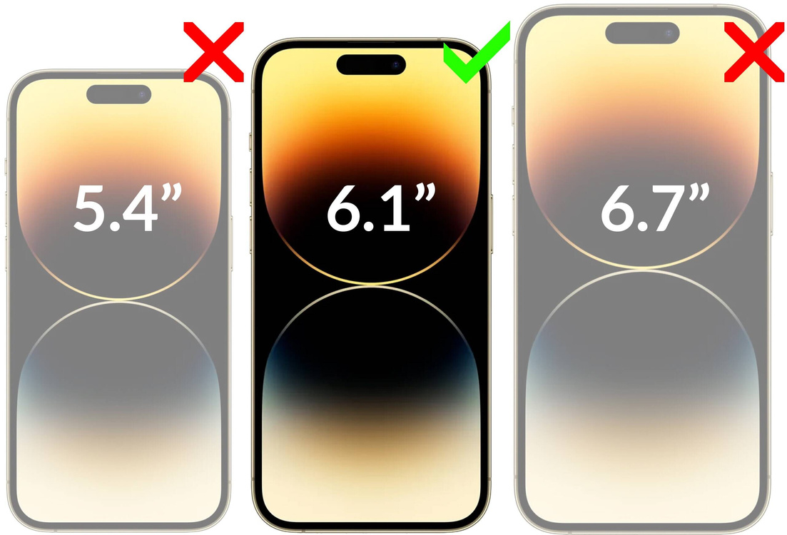 2 Stk. | moVear GLASS mSHIELD 2.5D MAX privacy für Apple iPhone 14 Pro (6.1") | (Privatisierung, Handyhülle freundlich)