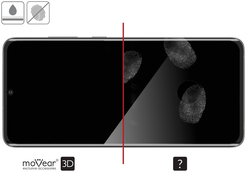 moVear GLASS mSHIELD 3D für Samsung Galaxy S20 Ultra (6.9") (Vollbildschutz)