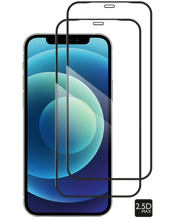 2 Stk. | moVear GLASS mSHIELD 2.5D MAX für Apple iPhone 12 Pro / 12 (6.1") (Handyhülle freundlich)