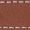 Gurt C1 26mm | Braun / Weiß Thread | Lederteile ohne Schnalle
