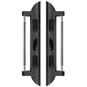 moVear | 24mm watch strap adapter for Apple Watch 9/8/7/6/SE/5/4/3/2/1 (45/44/42mm) & Ultra (49mm) | Black, Stainless steel +PVD