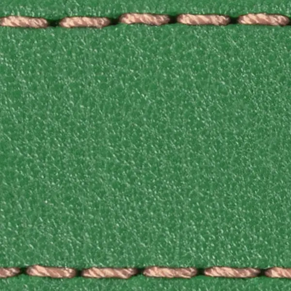Gurt C1 26mm | Grün / Roségold Thread | Lederteile ohne Schnalle