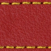 Strap C1 22mm | Scarlet red / Yellow thread | Leather parts without buckle