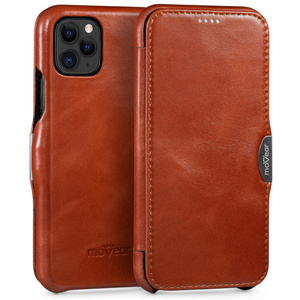 moVear flipSide C Leather case for Apple iPhone 11 Pro (5.8") | Vintage leather (Brown)