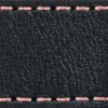 Strap C1 18mm | Black / Nude pink thread | Leather parts without buckle
