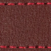 Gurt C1 26mm | Rotbraun / Rot Thread | Lederteile ohne Schnalle