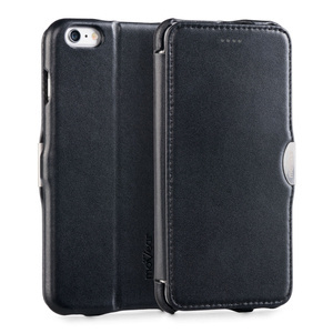 moVear flipSide C Leather case for Apple iPhone 6 Plus / 6s Plus (5.5") | Smooth leather (Black)