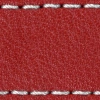 Gurt C1 19mm | Rot / Weiß Thread | Lederteile ohne Schnalle