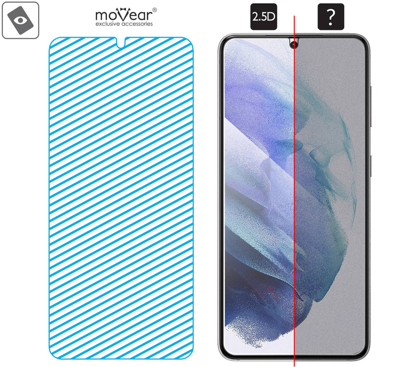 moVear GLASS mSHIELD 2.5D for Samsung Galaxy S21 (6.2") (case friendly)