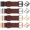 moVear Prestige C1 Lederarmband für Garmin QuickFit 22mm (Fenix / Forerunner / Epix / Instinct / Enduro / Quatix / MARQ - 47/45mm) Rotbraun, Rotbraun Nähte [Größen XS-XXL und Schnalle zur Auswahl]