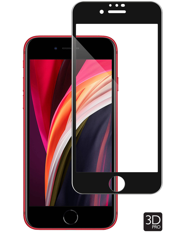 moVear GLASS mSHIELD 3D PRO for Apple iPhone SE (2022 / 2020) / 8 / 7 (4.7") (full screen protection)