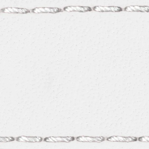 Watch strap pad W1 24mm | White / White thread