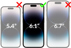 2 Stk. | moVear mBOX GLASS mSHIELD 3D PRO für Apple iPhone 14 Pro (6.1") (einfache Installation)