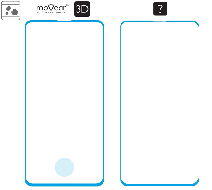 2 Stk. | moVear GLASS mSHIELD 3D für Samsung Galaxy S10+ (Plus) (6.4") (Vollbildschutz)