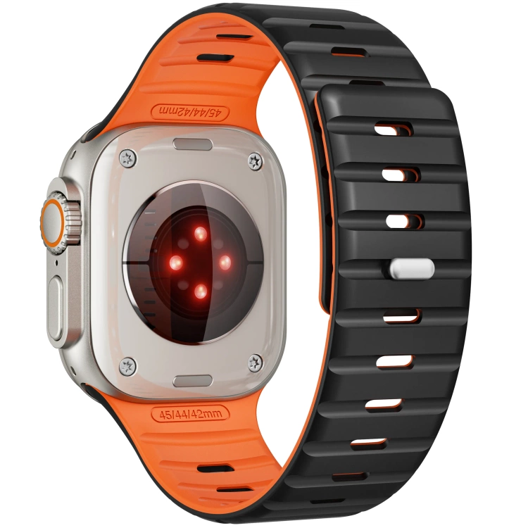 Silikonarmband SIL M1 für Apple Watch 10 / 9 / 8 / 7 / 6 / 5 / 4 / SE (42/41/40mm) | Schwarz