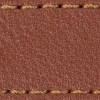 Strap C1 21mm | Brown / Brown golden thread | Leather parts without buckle