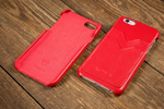 moVear backCover S+ Lederrückseite Cover für Apple iPhone 6 / 6s | Glatte Leder-Hülle, Cappuccino