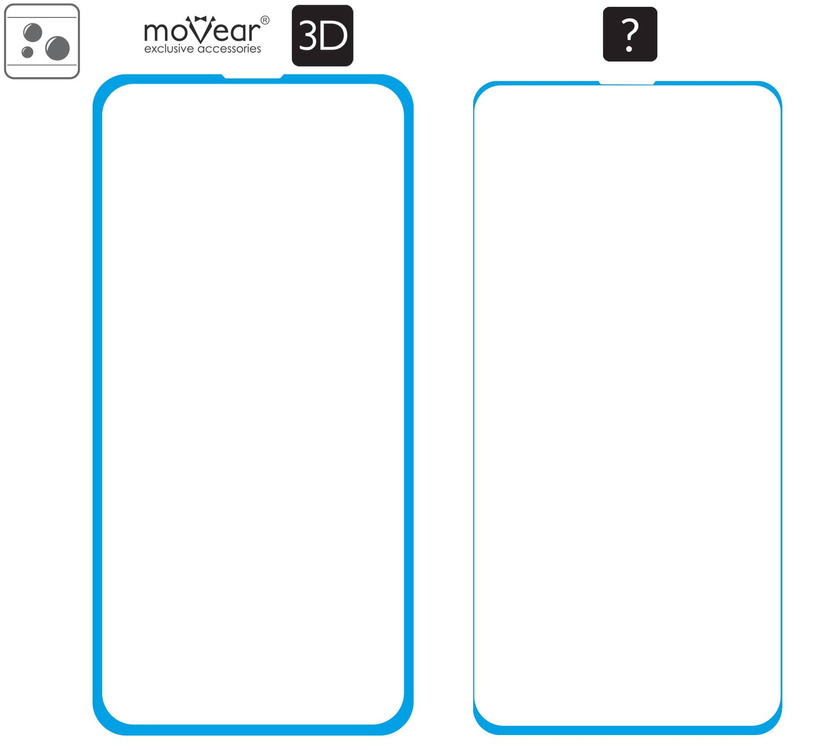 2 pcs. | moVear GLASS mSHIELD 3D for Samsung Galaxy S10e (5.8") (full screen protection)