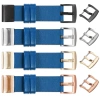 moVear Prestige S1 Lederarmband für Garmin QuickFit 22mm (Fenix / Forerunner / Epix / Instinct / Enduro / Quatix / MARQ - 47/45mm) Blau [Schließe nach Wahl]