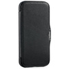 moVear flipSide 4C Leder Handyhülle für Apple iPhone 16 (6.1") | Glattleder (Schwarz)