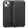 moVear flipSide S Leather slim case for Apple iPhone 13 Mini (5.4") | Smooth leather (Black)