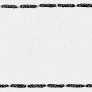 Gurt C1 21mm | Weiß / Schwarz Thread | Lederteile ohne Schnalle