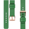 moVear Prestige S1 18mm Leather strap for Garmin Vivoactive 4S, Venu 3S/2S, Vívomove 3S Green [sizes XS-XXL and buckle to choose from]