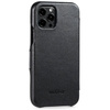 moVear flipSide C Leder Handyhülle für Apple iPhone 12 Pro / 12 (6.1") | Glattleder (Schwarz)