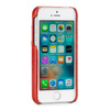 moVear backCover S+ Lederrückseite Cover für Apple iPhone SE / 5s / 5 | Vintage Leder-Hülle, Rot