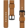 moVear Prestige C1 26mm Uhrenarmband aus Leder | Hellbraun, Hellbraun Nähte [Größen XS-XXL und Schnalle zur Auswahl]