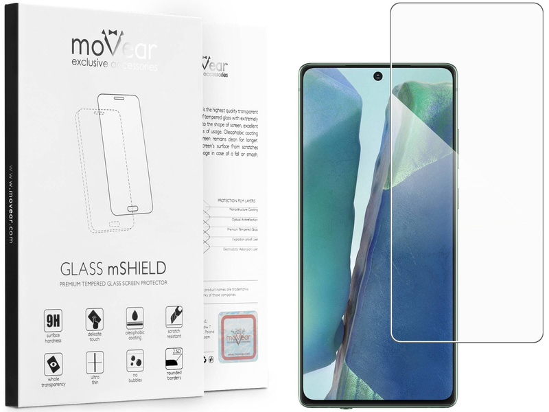 moVear GLASS mSHIELD 2.5D für Samsung Galaxy Note 20 (6.7") (Handyhülle freundlich)