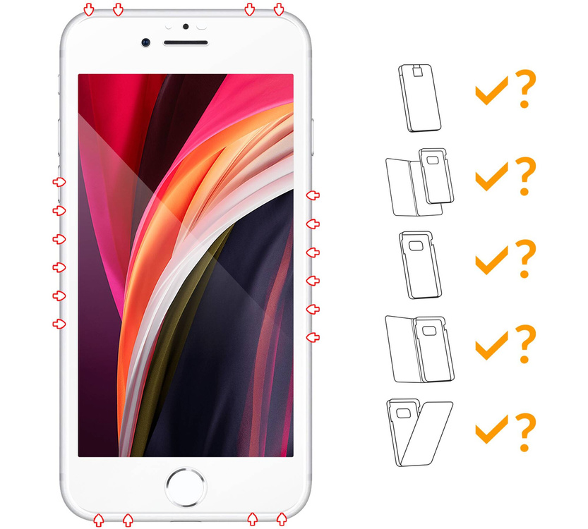 2 Stk. | moVear GLASS mSHIELD 3D PRO MATT für Apple iPhone 6 / 6s (4.7") | (Antireflex)