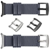 moVear Prestige C1 22mm Stahlgrau Lederarmband für Samsung Galaxy Watch Ultra | Stahlgrau Nähte [Größen XS-XXL und Schnalle zur Auswahl]